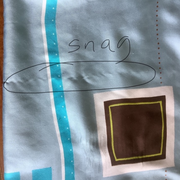 Eximious of London 34” Square Block Print Scarf Made in Italy - Picture 13 of 13